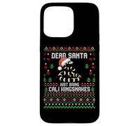 Suéter navideño Feo de Dear Santa California Kingsnake Carcasa para iPhone 15 Pro MAX