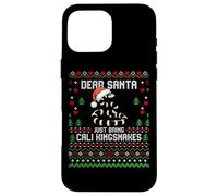 Suéter navideño Feo de Dear Santa California Kingsnake Carcasa para iPhone 16 Pro MAX