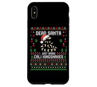 Suéter navideño Feo de Dear Santa California Kingsnake Carcasa para iPhone XS MAX