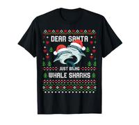 Suéter navideño Feo de Dear Santa Whale Shark Camiseta