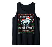 Suéter navideño Feo de Dear Santa Whale Shark Camiseta sin Mangas