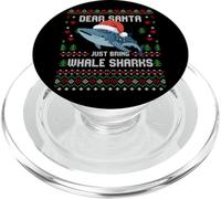 Suéter navideño Feo de Dear Santa Whale Shark PopSockets PopGrip para MagSafe