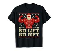 Suéter navideño Feo de Papá Noel Que no Levanta, no regala Camiseta