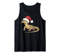 Suéter navideño Feo de Santa Savannah Monitor Lizard Camiseta sin Mangas