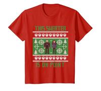 Suéter navideño Feo Marvel Hawkeye Clint Barton Kate Bishop Camiseta, Niños, Rojo, 2 años