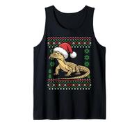 Suéter navideño Feo Savannah Monitor Lizard Camiseta sin Mangas