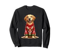 Suéter navideño Golden Retriever Felicidad Sudadera
