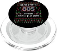 Suéter navideño Retro Feo de los 80 de Dear Santa Nostalgia PopSockets PopGrip para MagSafe