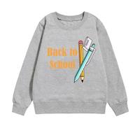 Suéter Niñas Manga Larga 2024 Sudadera Oversized Algodón Bloque de Color Cuello Redondo Sudadera con Capucha Tops Adolescentes Niñas Sudaderas Novedades Moda Otoño Invierno Ropa Exterior Tallas