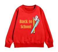 Suéter Niñas Manga Larga 2024 Sudadera Oversized Algodón Bloque de Color Cuello Redondo Sudadera con Capucha Tops Adolescentes Niñas Sudaderas Novedades Moda Otoño Invierno Ropa Exterior Tallas