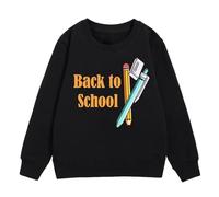 Suéter Niñas Manga Larga 2024 Sudadera Oversized Algodón Bloque de Color Cuello Redondo Sudadera con Capucha Tops Adolescentes Niñas Sudaderas Novedades Moda Otoño Invierno Ropa Exterior Tallas
