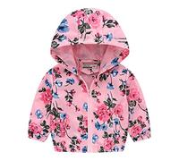 Suéter Niños Sudadera Niño Bebé Niños Dibujos Animados Dinosaurios Arco Iris Camuflaje Cremallera Chaqueta con Trench Abrigos ligeros para Niños Cortavientos Ropa de abrigo casual, Rosa intenso., 4-5