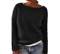 Suéter Noruego Mujer Invierno Caliente Elegante Y Elegante Suéter Over Punto Cuello Redondo Manga Larga Sudadera Tops Vintage Patrón Tops Oversize Ligero De Gran Tamaño Ropa Mujer Otoño Invierno