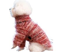 Suéter para mascotas 2025, ropa simple y de moda para perros para primavera y otoño, ropa de gato Yorkshire Terrier Chihuahua (borgoña, M)