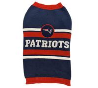 Suéter para perro de los New England Patriots de la NFL, talla XL. Suéter de punto cálido y acogedor para mascotas con logotipo del equipo de la NFL, el mejor suéter para cachorros para perros grandes