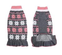 Suéter para perro, vestido de Halloween, cuello alto, suéter de punto con agujero para correa, suéter cálido para otoño e invierno, lindo colgador de ropa para mascotas para armario (gris, S)