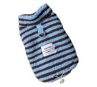 Suéter para perros de rayas de talla media, abrigos a rayas de forro polar para cachorros | Completo cálido de invierno para perros para perro hembra suéter para exterior e interior Halloween y