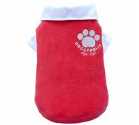 Suéter para perros pequeños de forro polar DoggyDolly, rojo