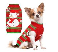 Suéter para perros - Suéter suave y cálido rojo para cachorro, vestido de Navidad para perros, para fiestas, cumpleaños, hogar, habitación, jardín, exterior, parque, paseo, césped, patio, apartamento