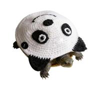 Suéter para tortuga de compañía, suave y hecho a mano, lindo con un tema de panda | Disfraz caliente para tortuga pequeña, para de Navidad, Halloween, Cosplay, fotografía y veladas