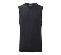 Suéter Sin Mangas V Cuello En V Russell Negro O Azul