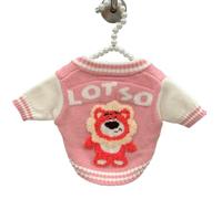 Suéter Suave for Mascotas, Ropa for Perros pequeños, Estampado de Papas Fritas, Chaqueta de diseño for Gatos y Animales.(Pink,XL)