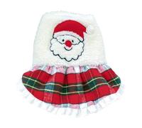 Suéter vintage de Papá Noel festivo para perros pequeños, varios tamaños, vestidos de cachorro con estampado de Papá Noel para gatos y perros