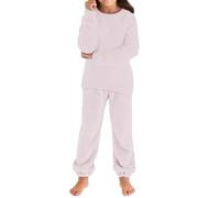 Suéter y pantalón de Punto de Manga Larga Holgados y acogedores para niñas de otoño e Invierno, Conjuntos para bebés y niños.