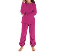 Suéter y pantalón de Punto de Manga Larga para niñas otoño e Invierno, Conjuntos Holgados y acogedores para bebés y niños.