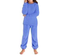 Suéter y pantalón de Punto Manga Larga Holgados acogedores para niñas otoño e Invierno, Conjuntos bebés niños.