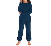 Suéter y pantalón de Punto Manga Larga Holgados acogedores para niñas otoño e Invierno, Conjuntos bebés niños.