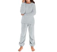 Suéter y pantalón de Punto Manga Larga Holgados acogedores para niñas otoño e Invierno, Conjuntos bebés niños.