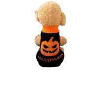 Suéteres de Halloween para perro, gato, calabaza, ropa de punto, disfraz para mascotas, suéter de Halloween para gatitos y perros pequeños