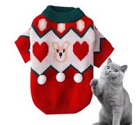 Suéteres de Navidad para cachorros, suéteres de Navidad para mascotas, abrigo transpirable de invierno para perros pequeños y medianos, gatos, perros y mascotas