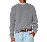 Suéteres de pana para hombre, cuello redondo, casual, ropa de calle, manga larga, suéter holgado de retazos, sudadera holgada para hombre, sudadera de hombro caído, ajuste holgado, ropa de calle