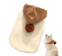 Suéteres de perros pequeños para niños | Lindo abrigo para perros para perros con líder del sombrero, suéteres de perros, ropa para perros de invierno, ropa de gatito suave para perro de gato,