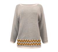 Suéteres de talla para mujer, suéteres de otoño del Reino Unido, suéteres de cuello redondo, jersey de manga larga para mujer, suéteres de ropa para otoño, amarillo, 3XL