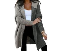 Suéteres holgados de manga larga con capucha para otoño de otoño de 2025 con frente abierto y manga larga con capucha, D, XL