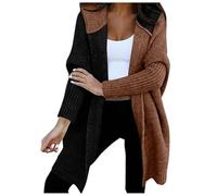 Suéteres holgados de manga larga con capucha para otoño de otoño de 2025 con frente abierto y manga larga con capucha, g, XL