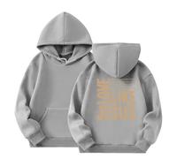 Suéteres marrones Mujeres Sudaderas con Capucha Linda De Gran Tamaño Forro Polar Bolsillo Sudadera Tops Niñas Ropa Suéter, gris, 9-10 años