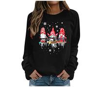 Suéteres navideños para mujer de talla grande - Suéteres de Navidad para mujer del Reino Unido de talla grande - Blusas de suéter con cordón y bolsillos de forro polar, chaquetas deportivas, sudaderas