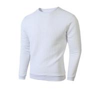 Suéteres para hombre del Reino Unido, sudadera a cuadros para otoño e invierno, cuello redondo, manga larga, casual, cálida, suave, cómoda, suéter de punto, elegante, ropa de calle, sudaderas de gran