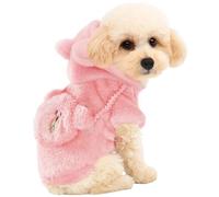 Suéteres para perros pequeños, chaqueta de forro polar cálida adecuada para peso de 10 a 13 libras, abrigos para perros, longitud de espalda de 13 a 14 pulgadas