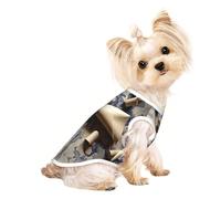 Suéteres personalizados para perros pequeños y medianos, diseños únicos, forro polar de poliéster suave, perfectos para recuperación de cirugías y uso diario, escena de mapa antiguo L