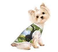 Suéteres personalizados para perros pequeños y medianos, diseños únicos, forro polar de poliéster suave, perfectos para recuperación quirúrgica y uso diario, Green Path Serenity S