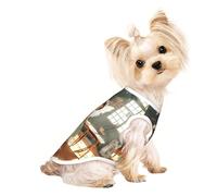 Suéteres personalizados para perros pequeños y medianos, diseños únicos, forro polar de poliéster suave, perfectos para recuperación quirúrgica y uso diario, Angel Girl S
