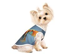 Suéteres personalizados para perros pequeños y medianos, diseños únicos, forro polar de poliéster suave, perfectos para recuperación de cirugías y uso diario, colorido vuelo de loro, L
