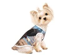 Suéteres personalizados para perros pequeños y medianos, diseños únicos, forro polar de poliéster suave, perfectos para recuperación de cirugías y uso diario, Eagle Taking Flight S