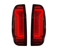 SUEVAS Piloto Trasero Para Nissan para Navara D40 2005-2015 luz trasera LED de coche lámpara de advertencia lámpara de freno Pilotos Traseros (Color : Black 1 set)