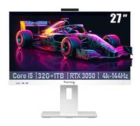 suevery Computadora de escritorio todo en uno de 27 pulgadas, 32 G RAM, color blanco